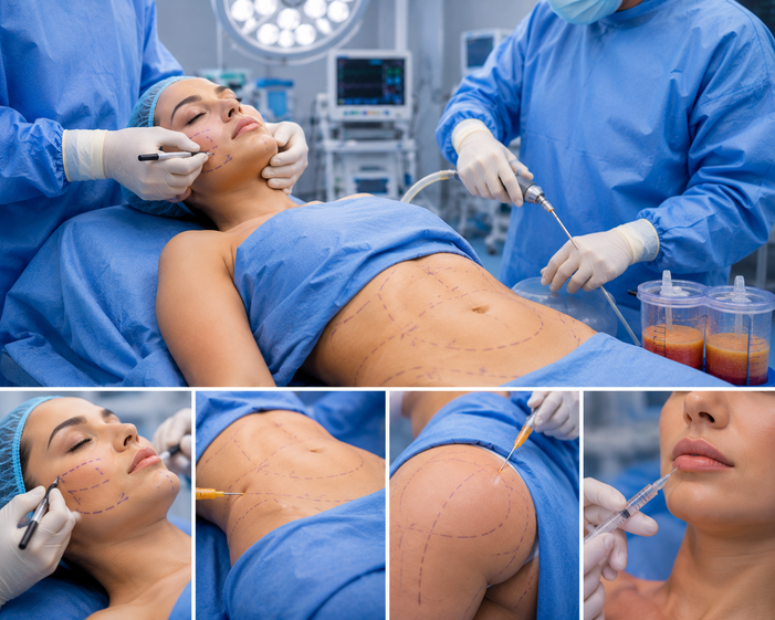 Combined Procedures — surgical team in operating room